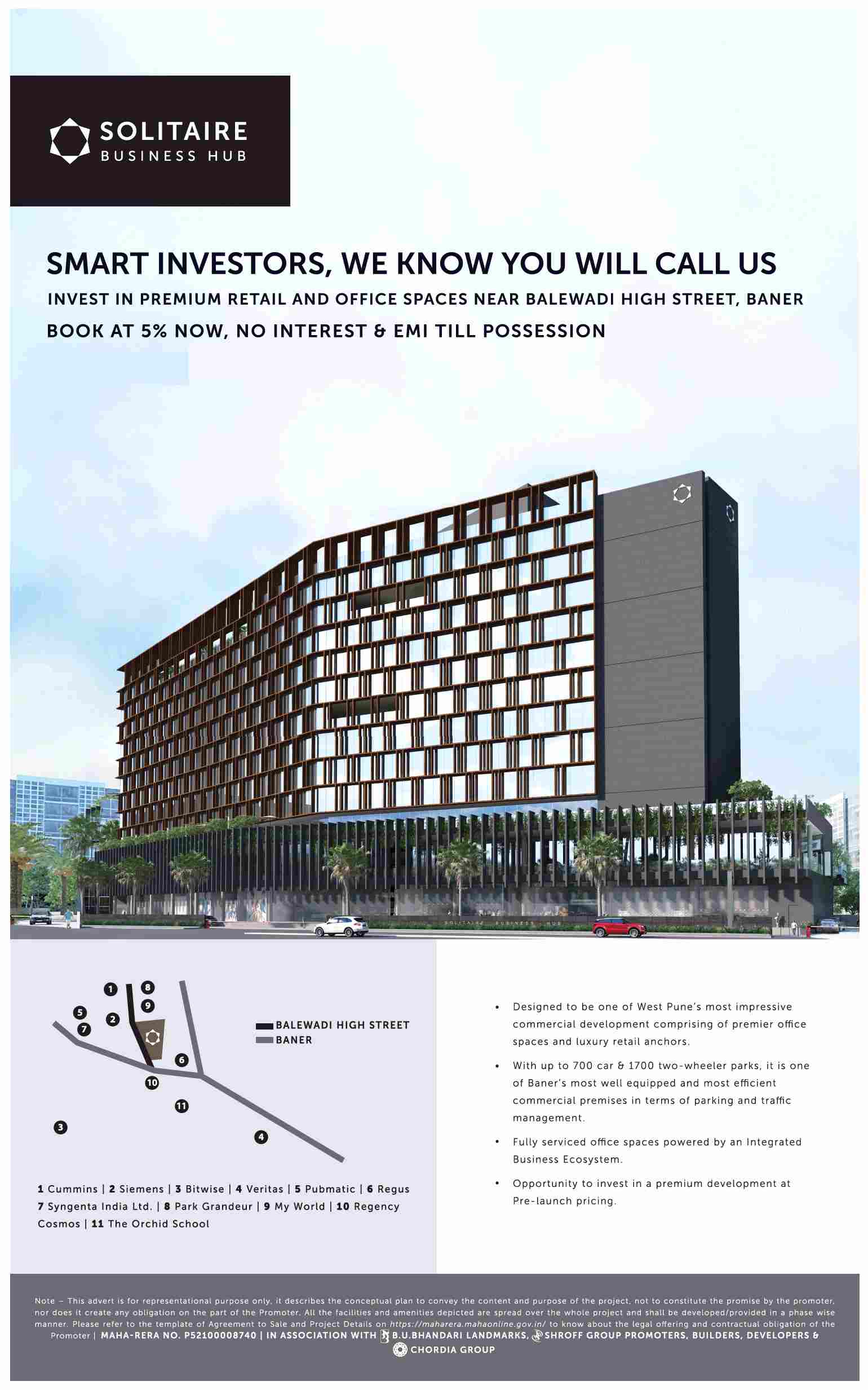 Book at 5% now with no interest & EMI till possession at Purple Solitaire Hub in Pune Update